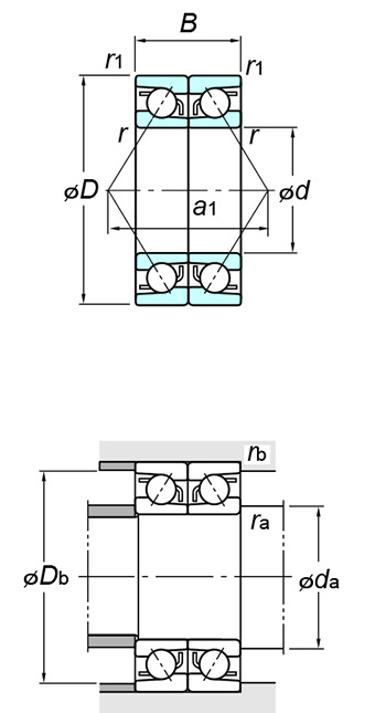 KOYO Bearing 7208BDB