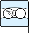 Open type self-aligning ball bearing