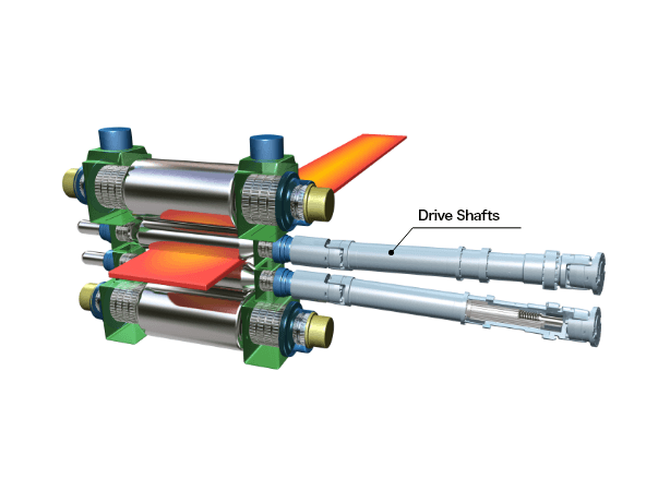 Drive Shafts for Steel Mills —Achieving high sealing performance of cross bearings through improved oil seals—